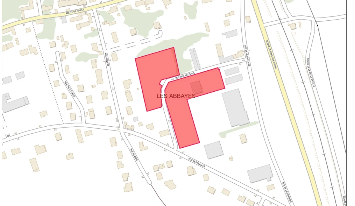 TERRAINS ZA ARTISANALE DE COURTOIS SUR YONNE